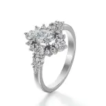 Pierścionek z owalnym diamentem białe złoto SBPZ_036